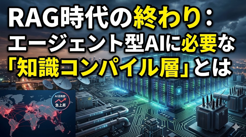 RAG時代の終焉とエージェント型AI基盤 — フィリピン拠点で活きる知識コンパイル層の実務