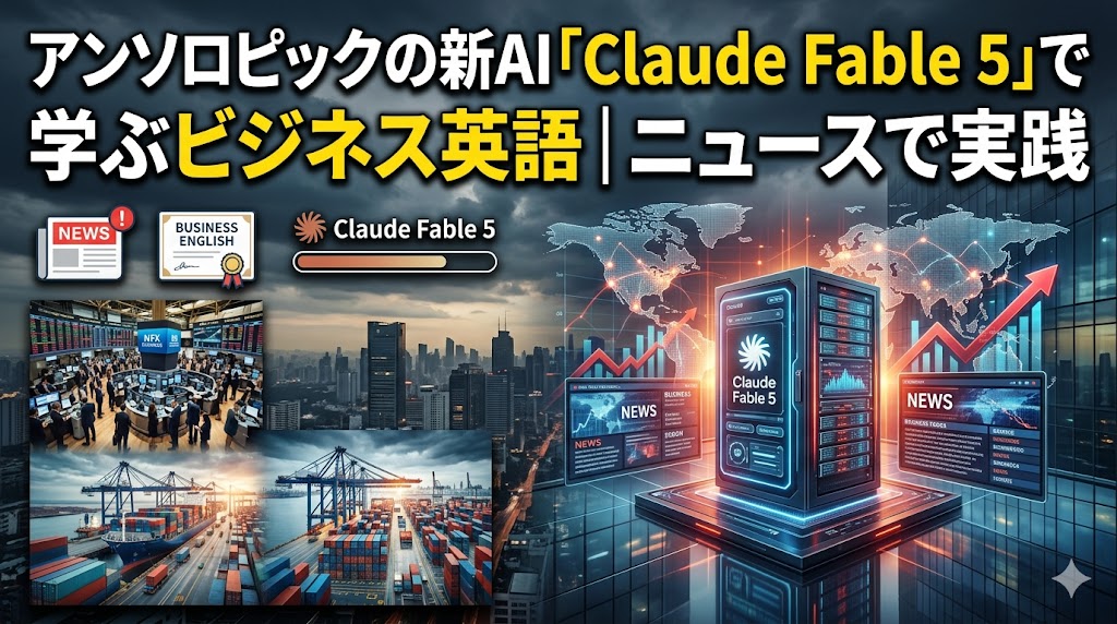 アンソロピックの新AI「Claude Fable 5」で学ぶビジネス英語|ニュースで実践
