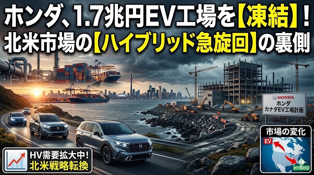 ホンダ1.7兆円カナダEV工場凍結を読み解く|ビジネス英語で学ぶ北米戦略転換