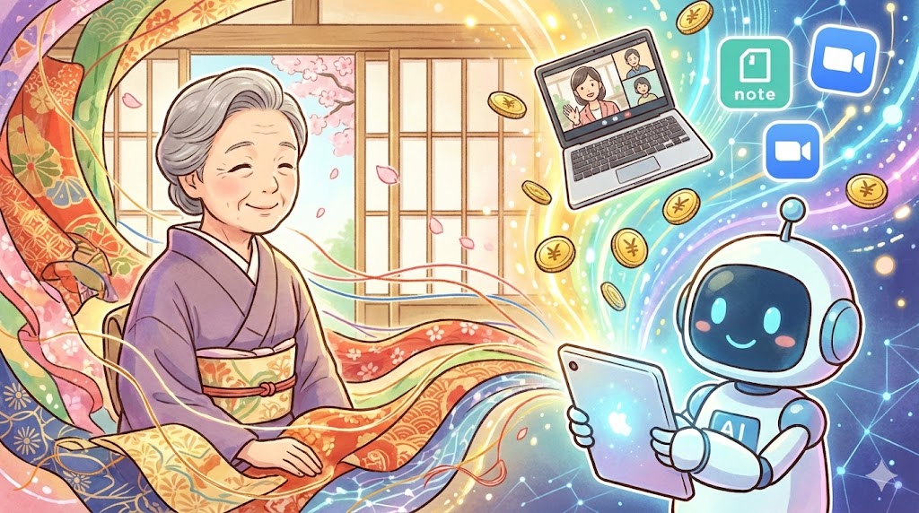 着付け師歴33年|「和装の暗黙知」をAIと組み合わせて月3〜5万円の副収入を目指す方法