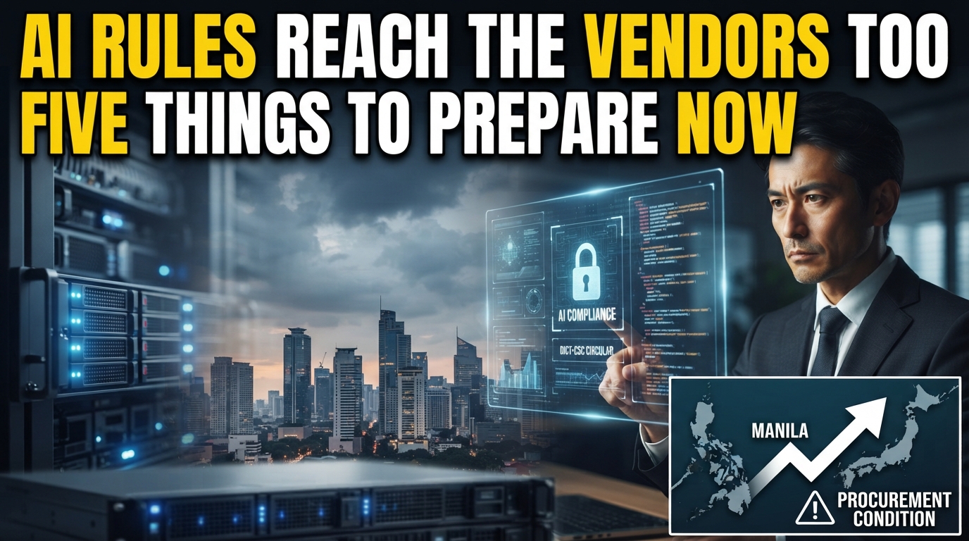 Government AI Rules Reach the Vendors Too — Reading the DICT-CSC Circular as a Procurement Condition | Case Study for Japanese Companies in the Philippines