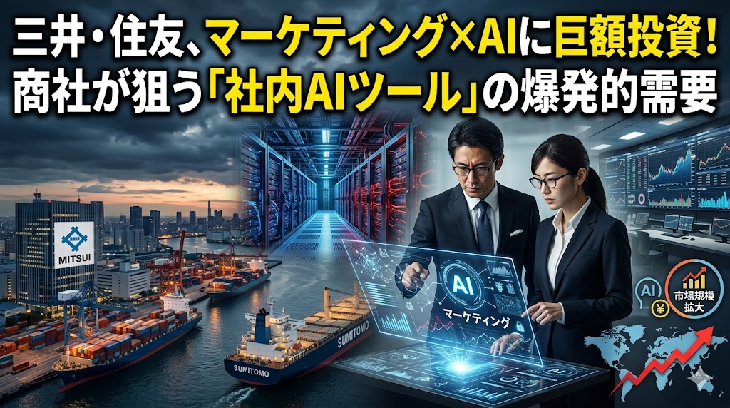 三井物産・住友商事のAIマーケ参入で学ぶビジネス英語|総合商社の新戦略