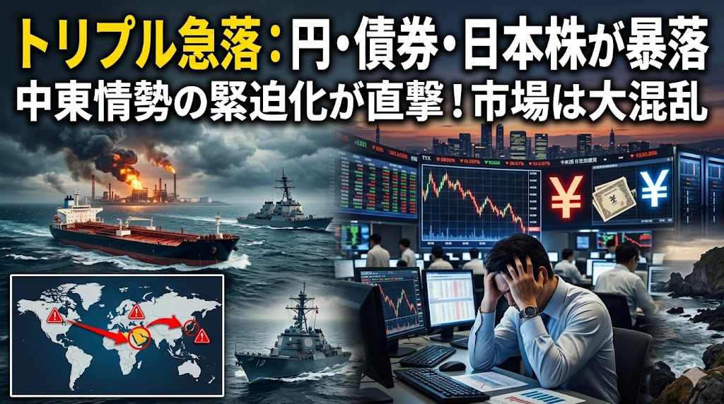 トリプル安を英語で説明する|為替・債券・株式市場のビジネス英語教材